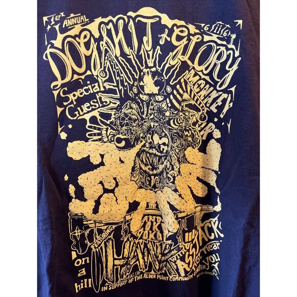 Dogsh*t & Glory Festival Unisex M Brown HANK III Monkey Fur 2006 Concert Tee - Picture 2 of 8